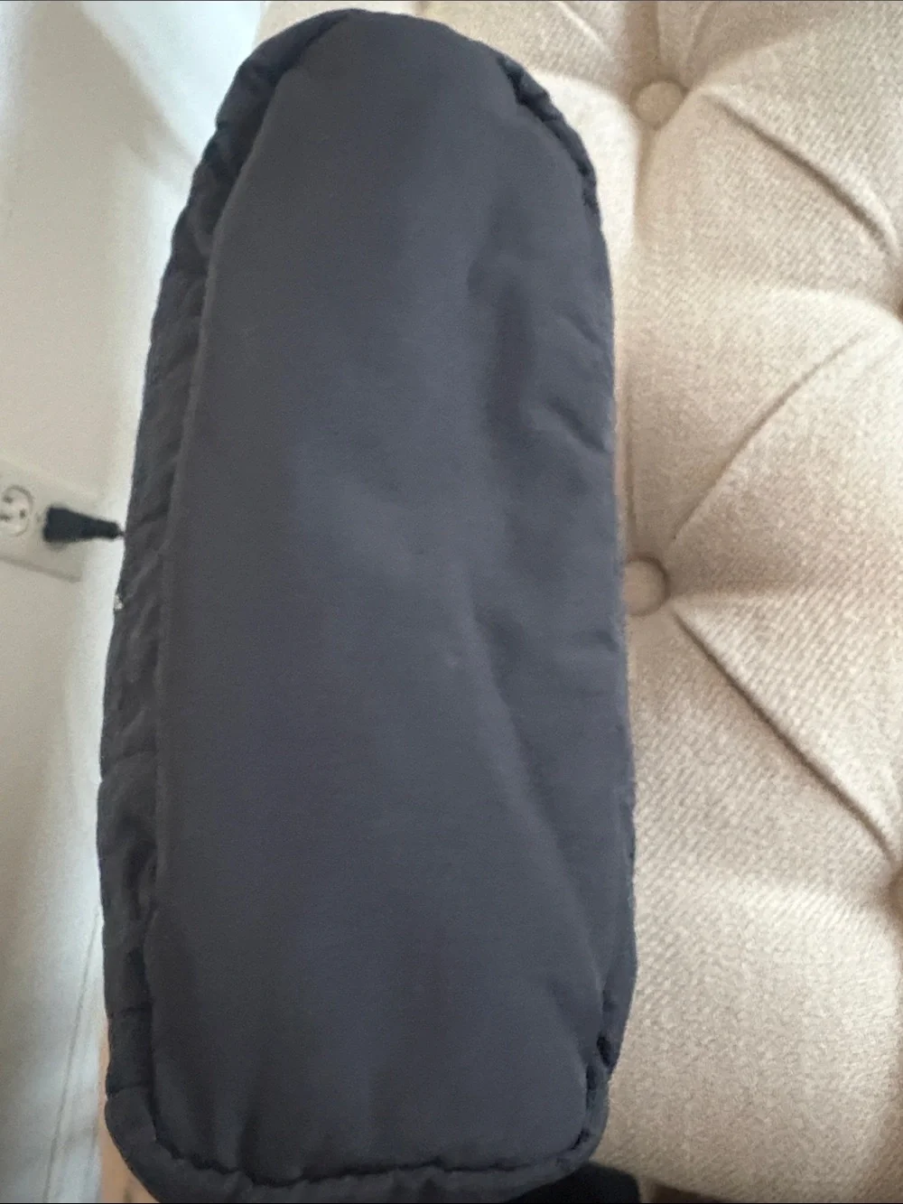 BAGSMART Large Black Quilted Cosmetic Pouch
